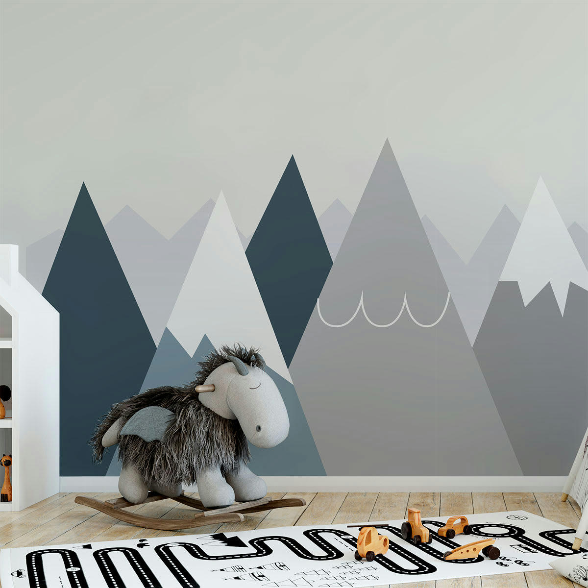 - Stickers enfant montagnes scandinaves anouka 40x60cm