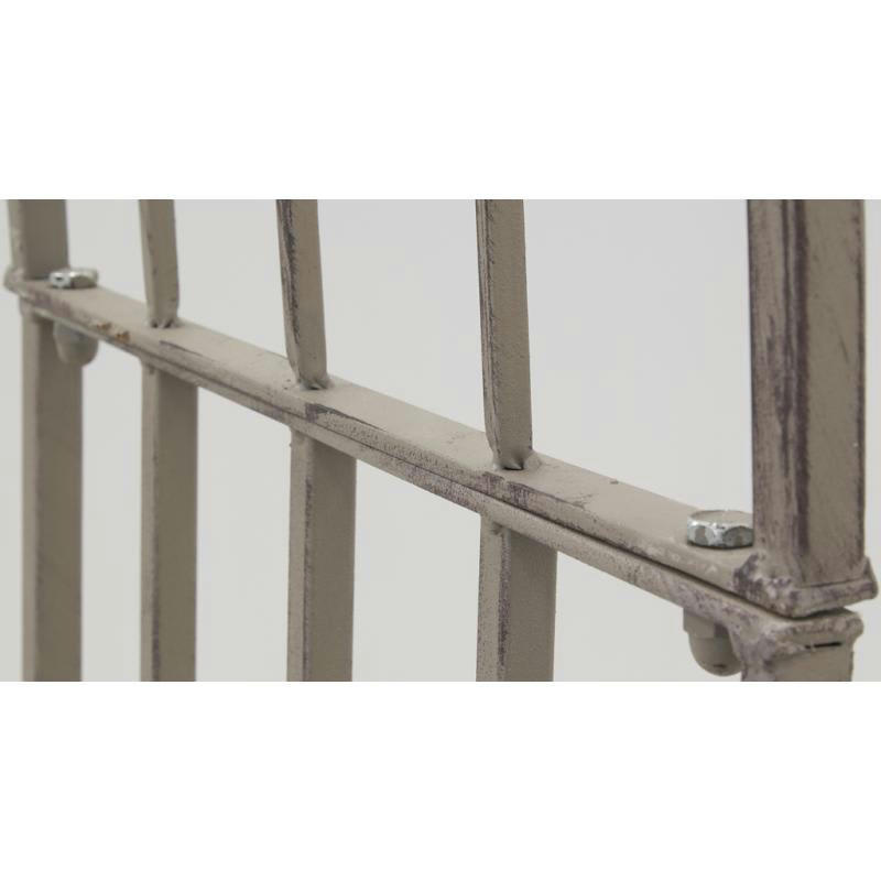 - Arche de jardin avec banc en métal vieilli