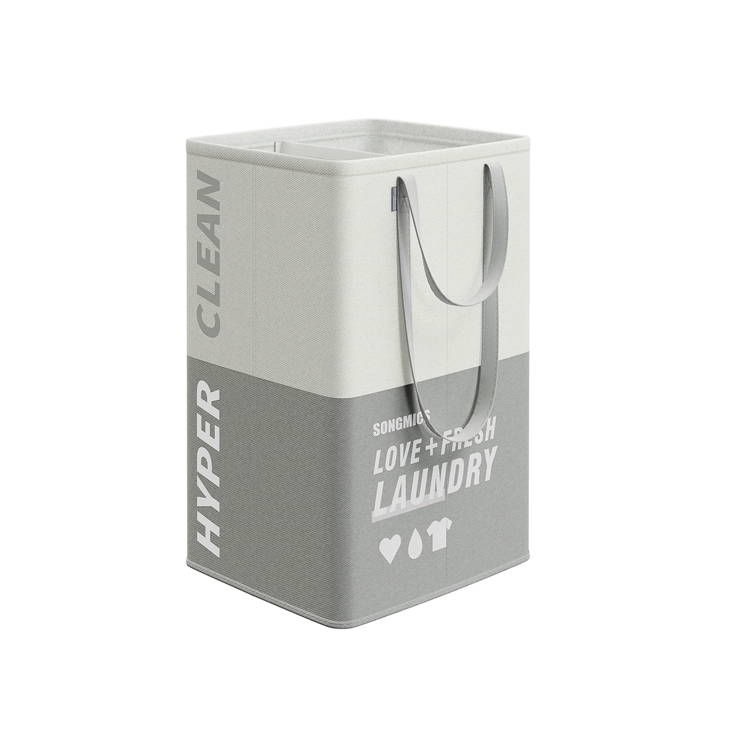 Grand panier à linge pliable