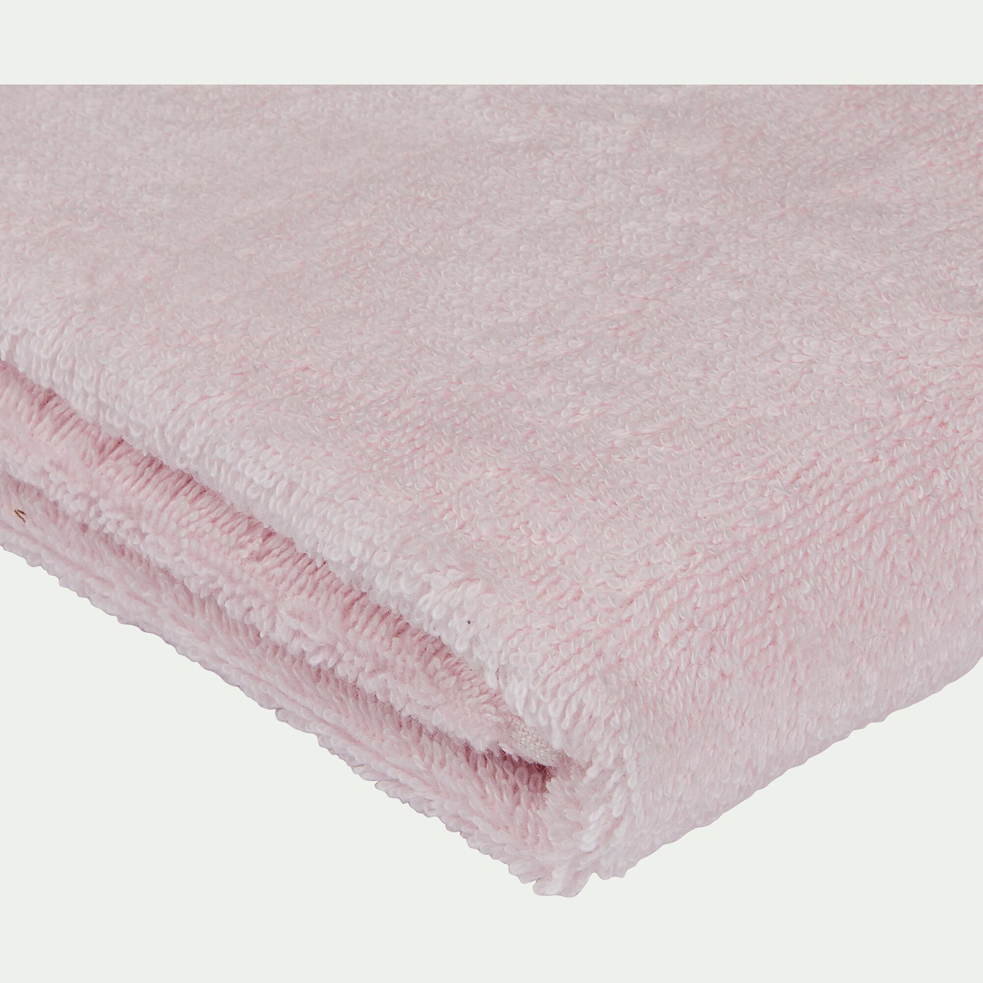 AZUR - Linge de toilette en coton peigné - rose simos