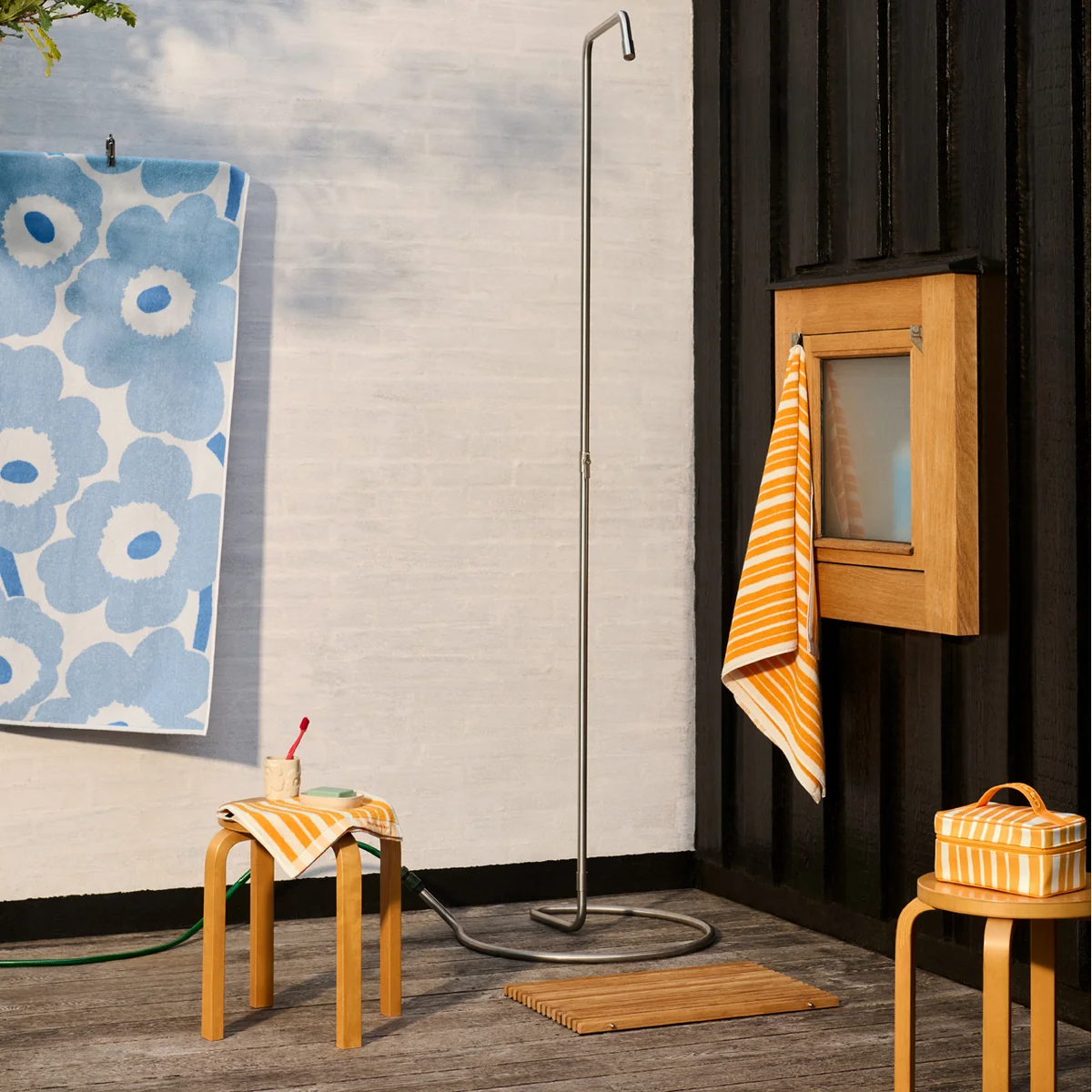 Marimekko - Raide Gästehandtuch, 30 x 50 cm, sahram gelb / cream