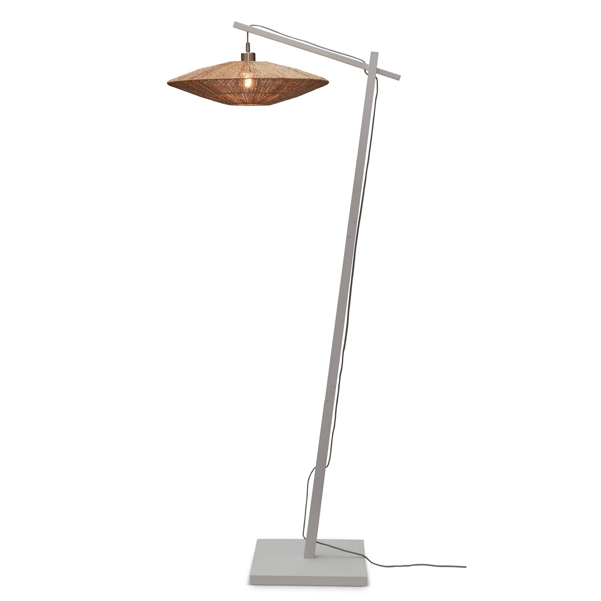GOOD&MOJO vloerlamp Iguazu - bruin - Ø30cm