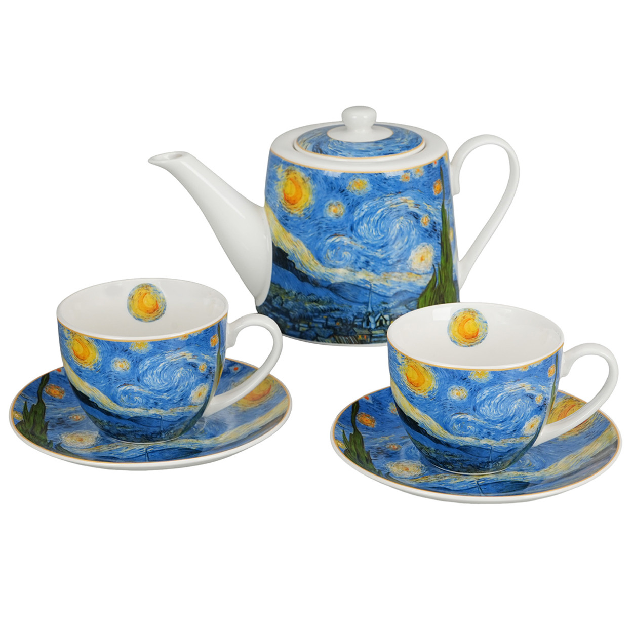 Zestaw porcelanowy STARRY NIGHT Van Gogh 2 osoby