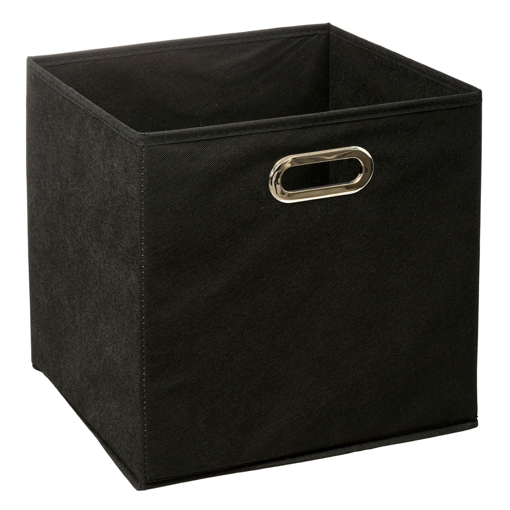 - Boîte de rangement  en tissu noir - 31x31x31cm