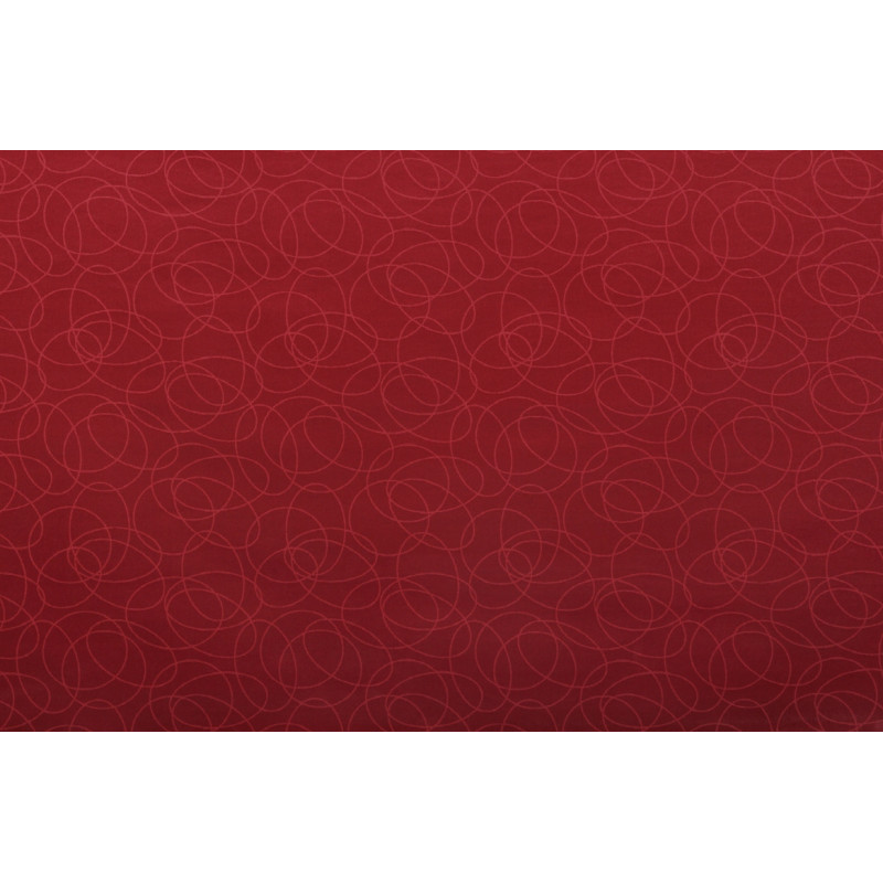 Nappe tissée jacquard Leonardo bordeaux 140 cm au mètre Q-TEX