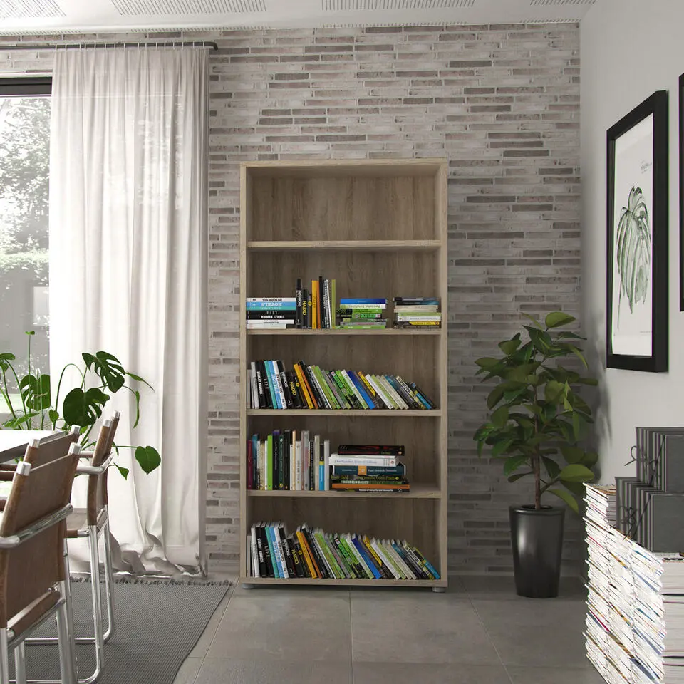 Boekenkast Naturel - 90x40x185cm - Prima