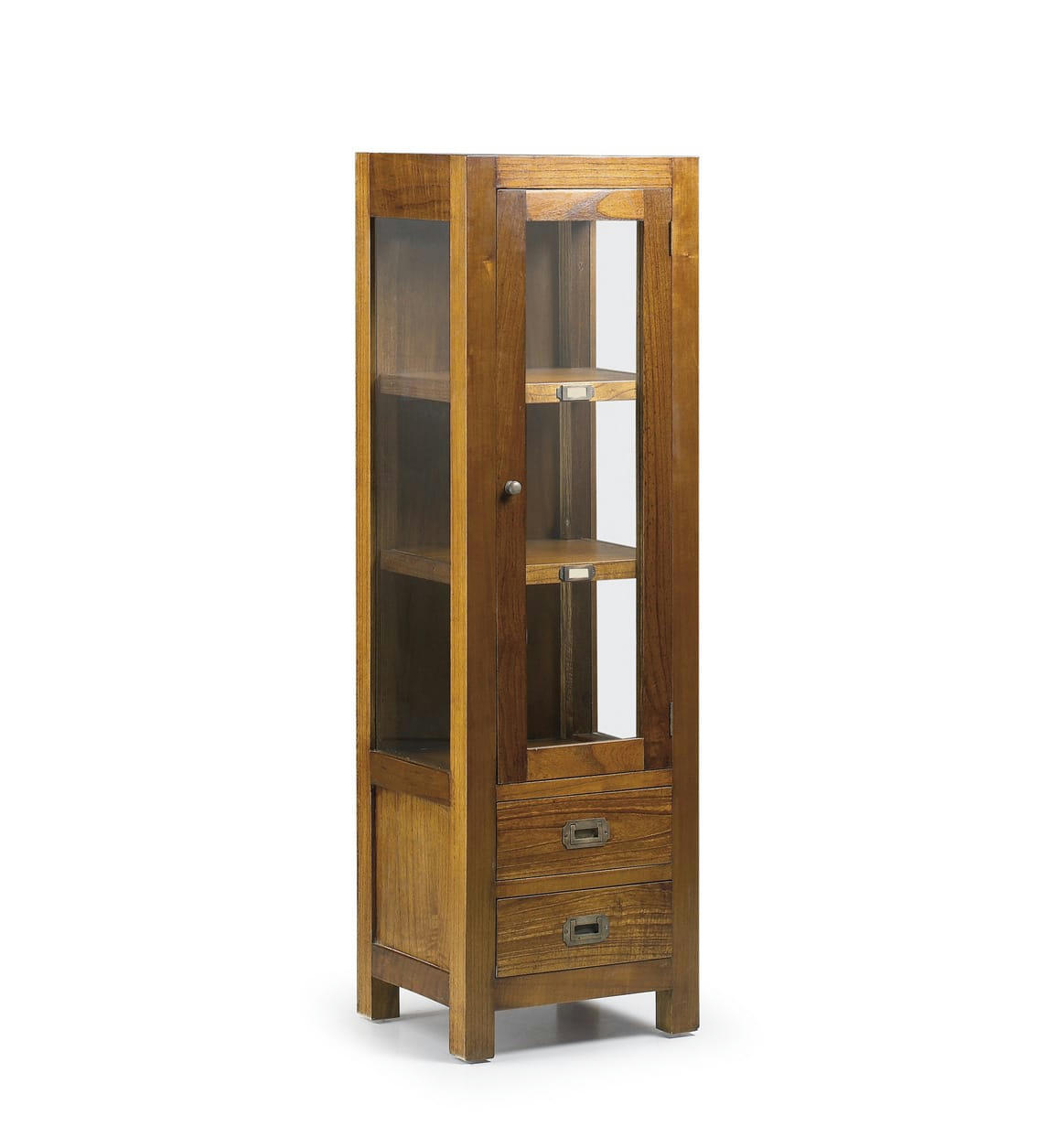 STAR - Vitrine en bois marron