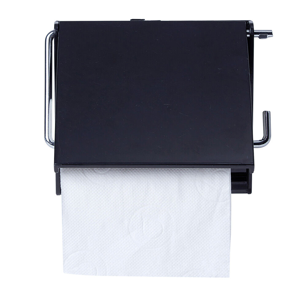 Dérouleur papier toilettes noir