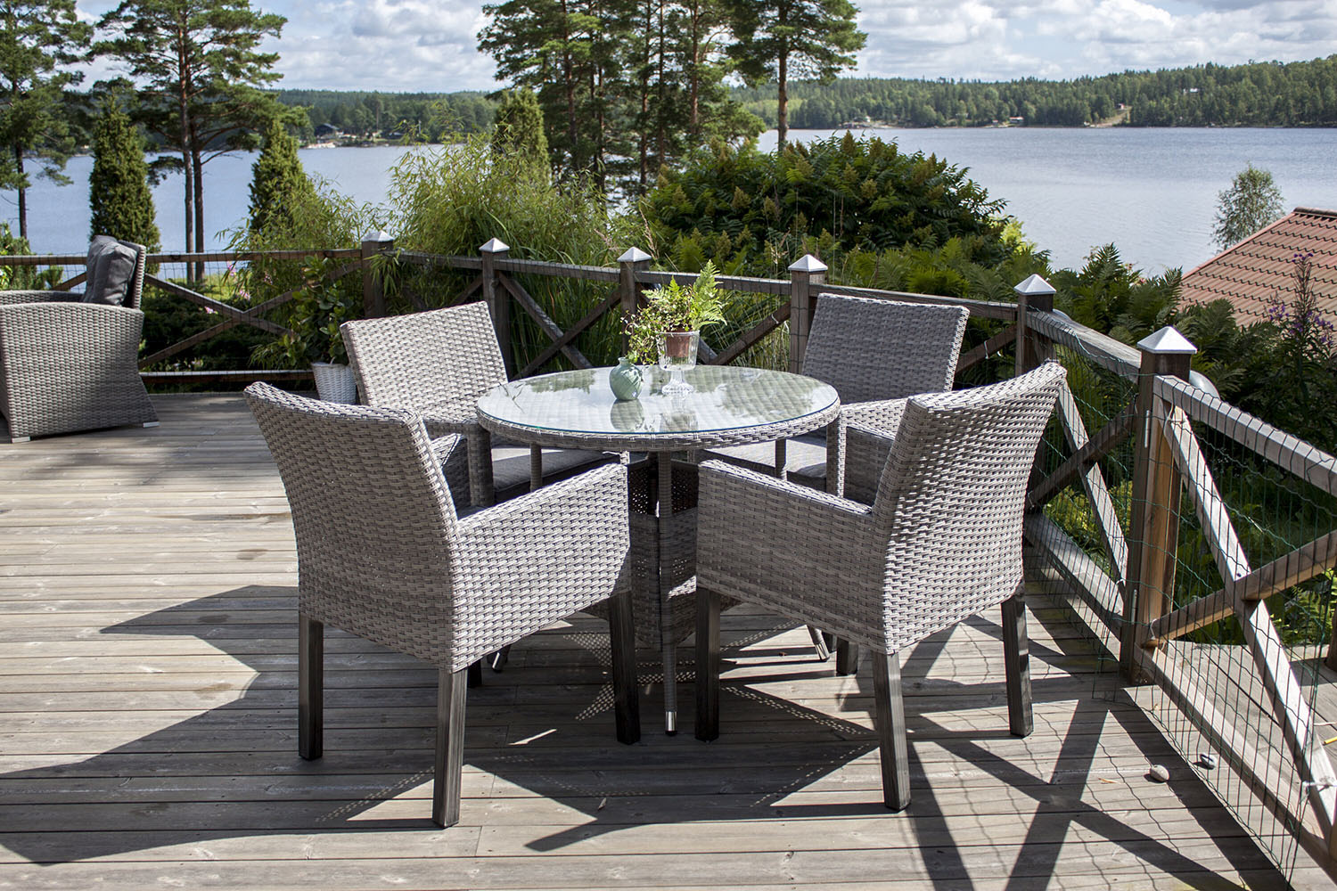 Rebellenclub Ronde Tuintafel Mykon - ø90cm - Grijs