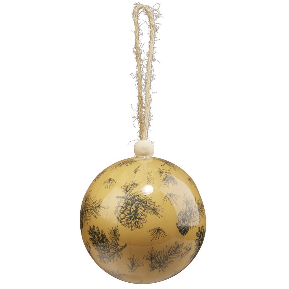 Boule de No&euml;l design forêt Ø8cm
