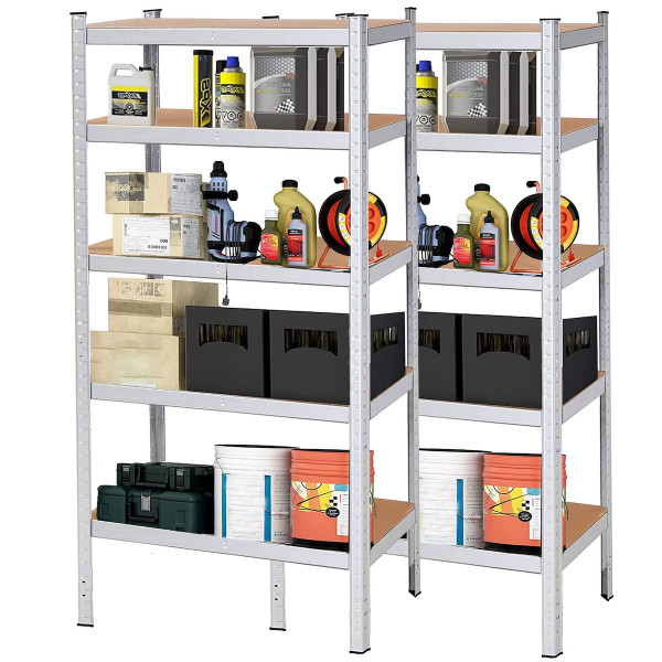 Regały metalowe magazynowe 2 szt. 180x90x40cm 875kg 5 półek