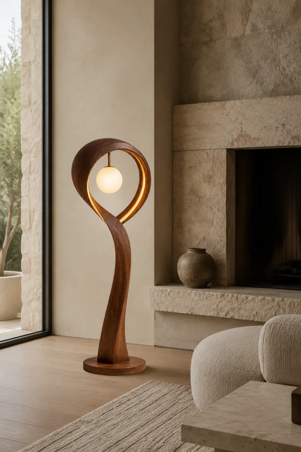 Wooden Art Lamp #LF152