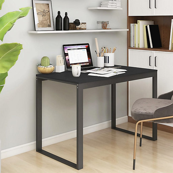 Bureau d'ordinateur Noir 110x60x73 cm vidaXL