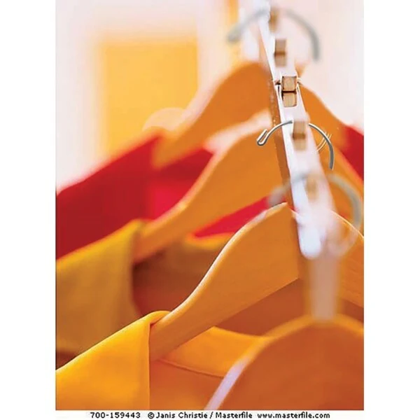 Natural Finish Petite Rubber Strip Insert Top Hanger with Notches (Case of 100)