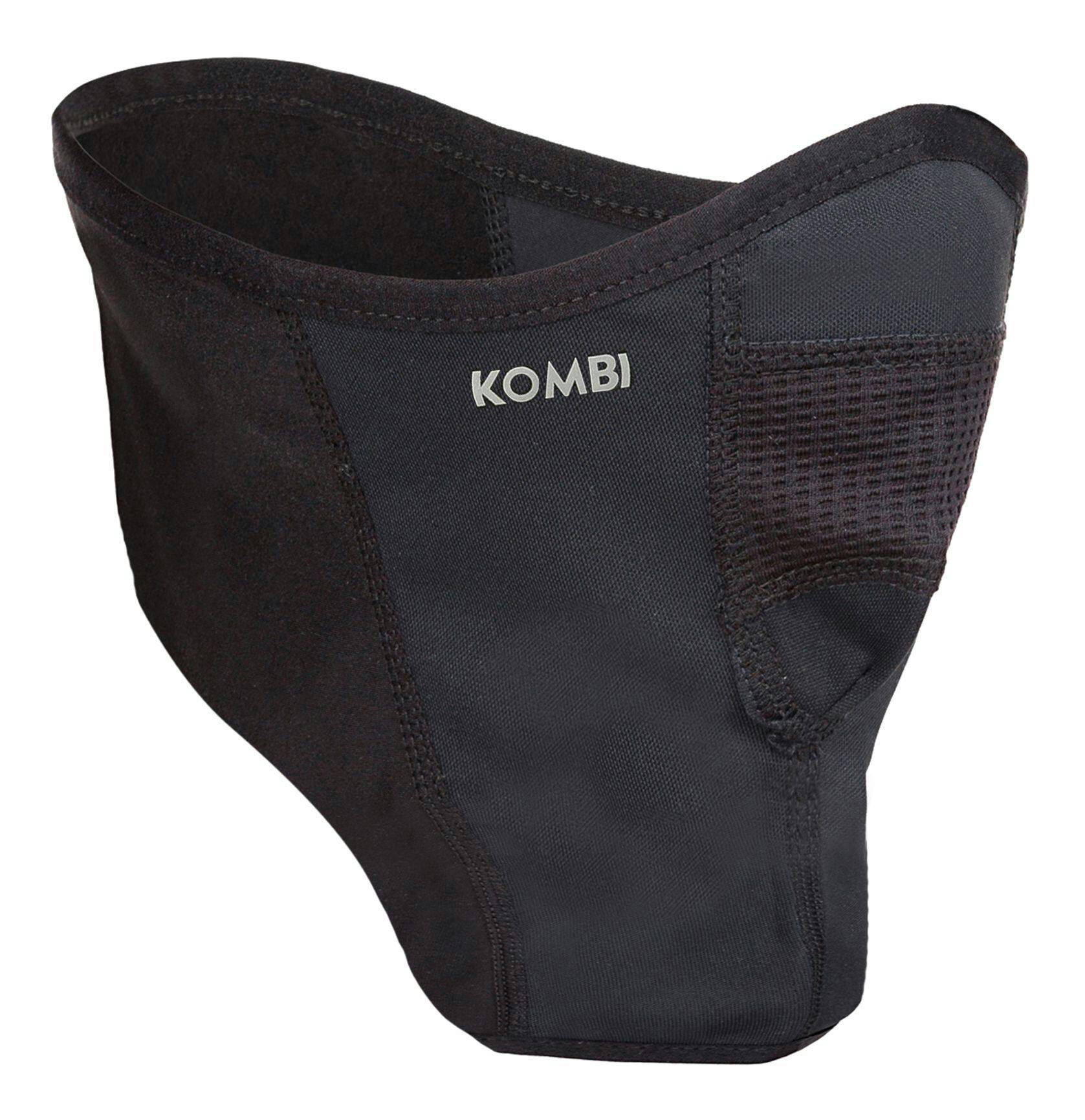 Kombi HalfClava Windproof Waterproof Neck Warmer Face Scarf Buff Winter Protection, Black