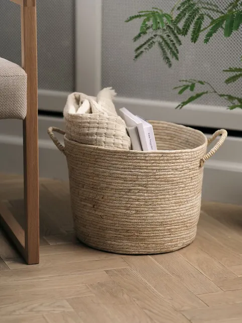 Kurv JUSTIN Ø35xH26cm natur