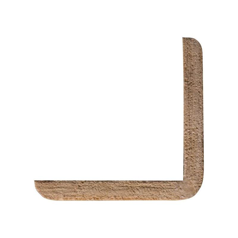Cornière d'angle en marupa clair 240 x 4,4 x 4,4 cm