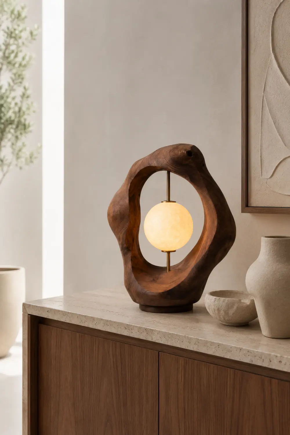 Wooden Art Lamp #WL124