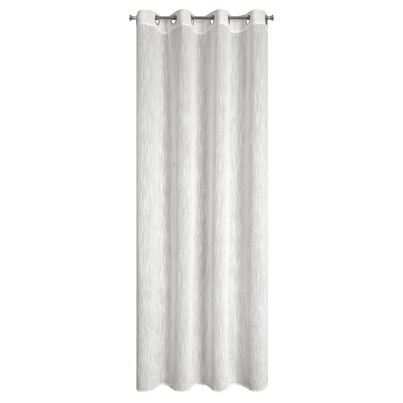 Zasłona ADELE biała 140x250 cm efekt deszczyku gotowa na przelotkach