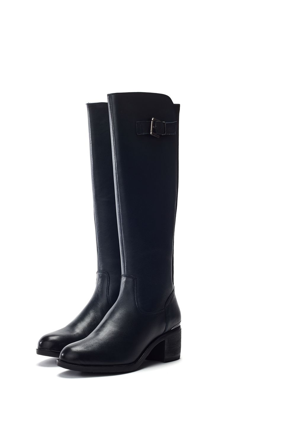 Moda In Pelle Sansho' Leather Heeled Boots