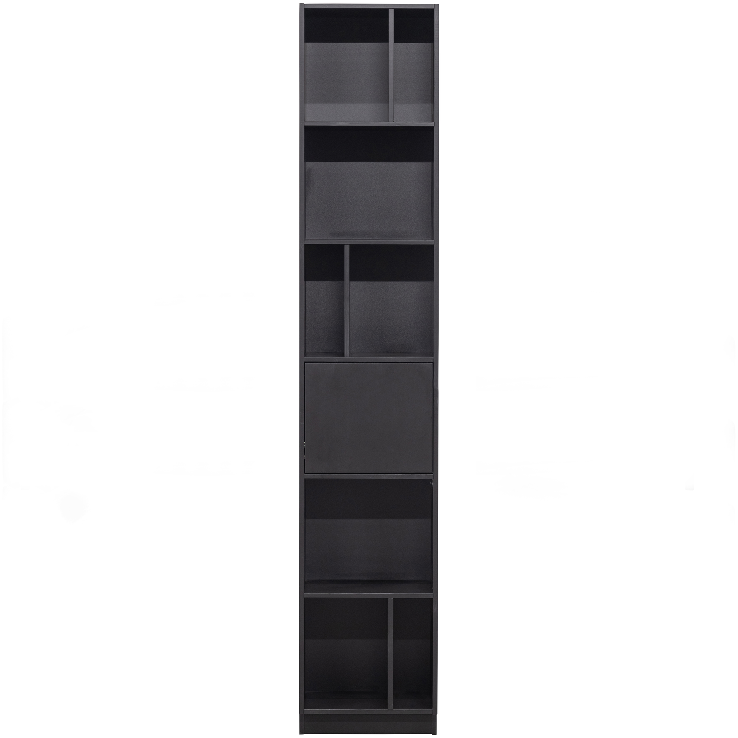 WOOOD vakkenkast open Finca - Zwart - 210x40x40