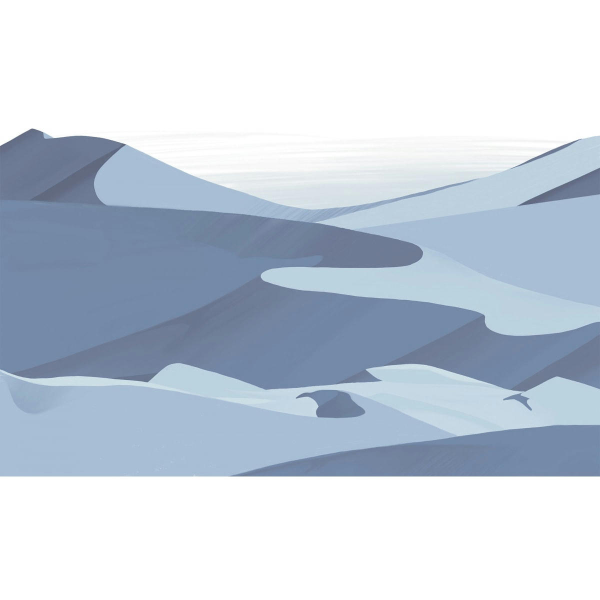 - Papier peint panoramique dunes 340 x 250 cm