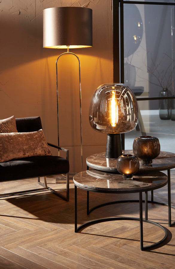 Light & Living Vloerlamp Jamiri - Zwart - 30x15x142cm