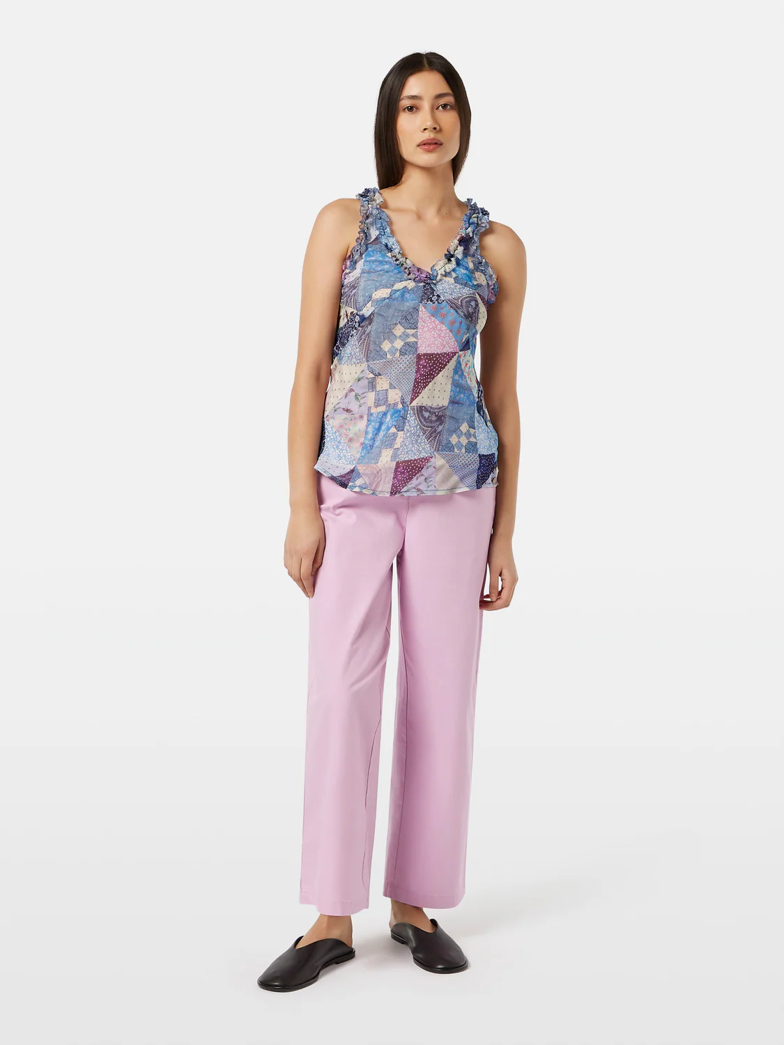 Ruffled Quilt Tank Top