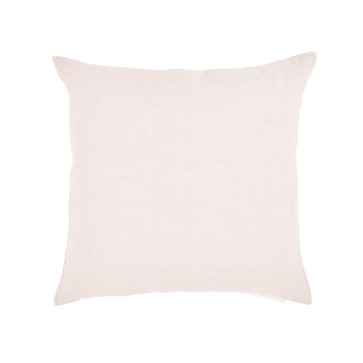 BASES DE LA LITERIE - Taie d'oreiller en lin pur lavé Rose Pâle 65x65