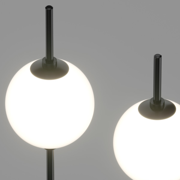 Lampa podłogowa THE SIXTH SENSE czarno-biała LED 2x12W 750lm Maytoni