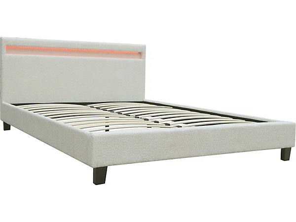 Lit tissu bouclette avec LED 