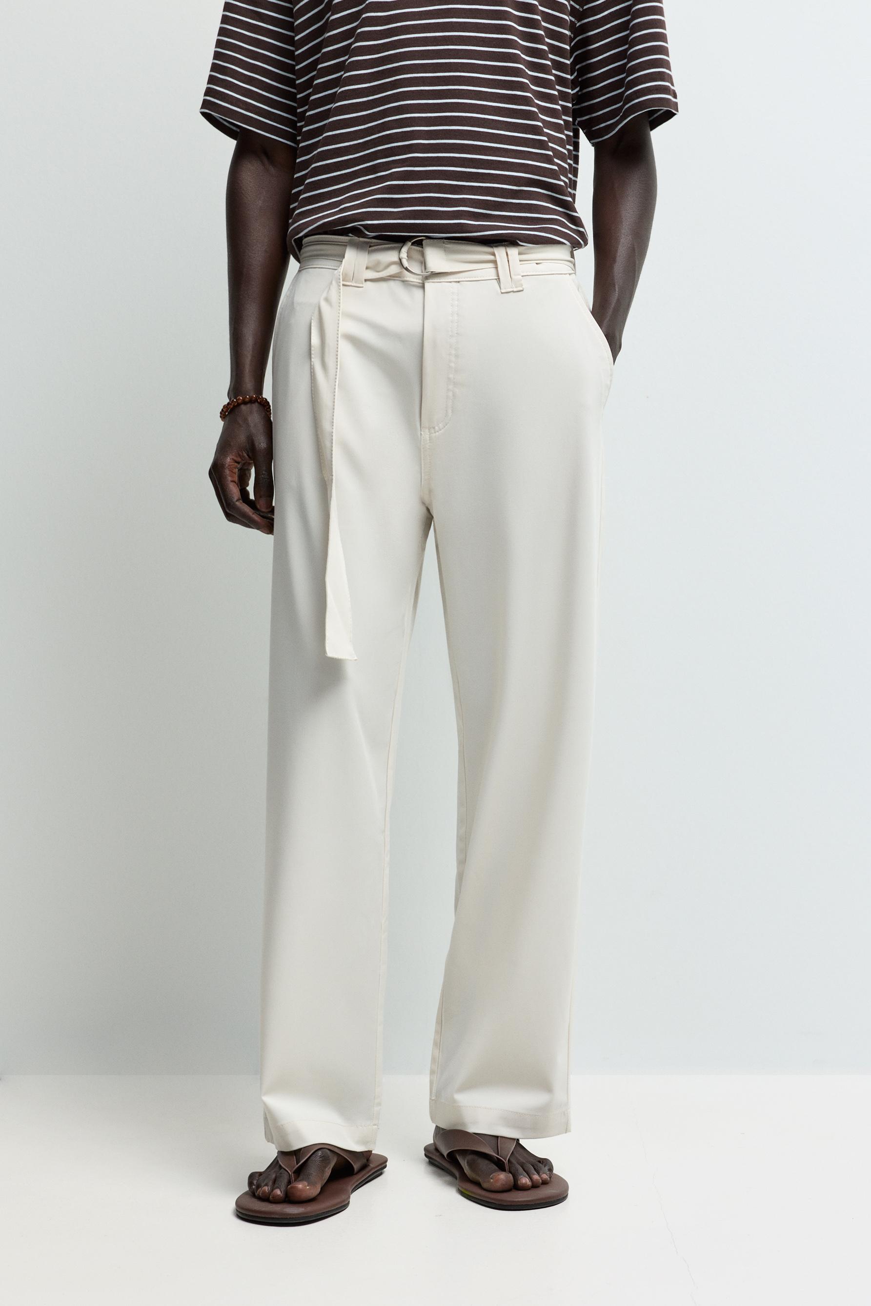 Pantalón chino cinturón relaxed fit