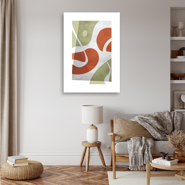 Feeby Obraz na płótnie, Abstrakcyjne kształty boho 40x60