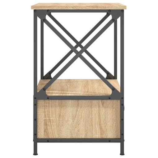 NNEVL Bedside Tables 2 pcs Sonoma Oak 50x41x65 cm Engineered Wood