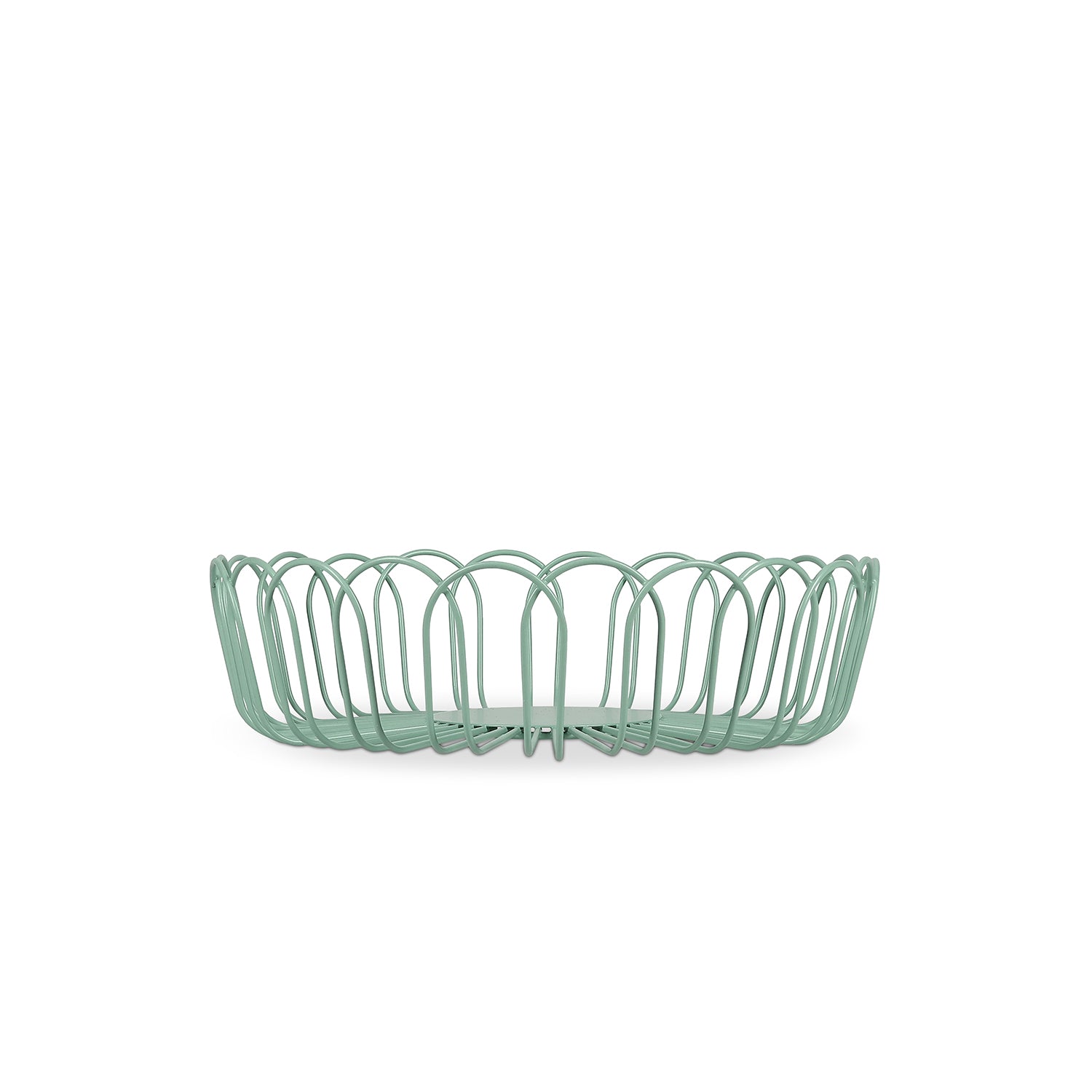 Ona - Draadmand 26,5xH7,5cm groen Flores