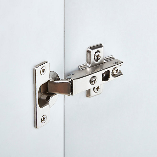Charnière façade Titus 110° GoodHome métal H. 1,8 cm x L. 10,7 cm vendue par 2