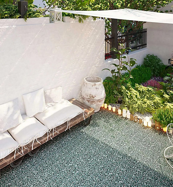 Carrelage Aspect terrazzo Dura vert20x20 cm