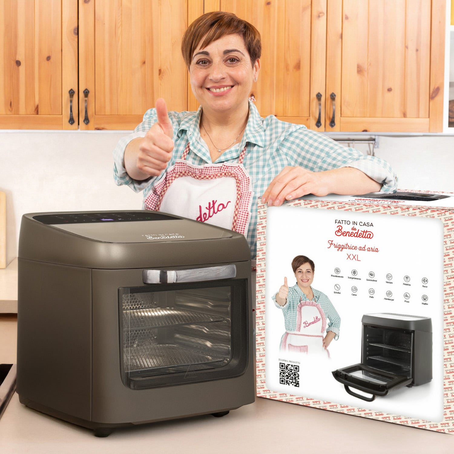 Friggitrice ad aria XXL 12 L 1800 W Fatto in casa da Benedetta