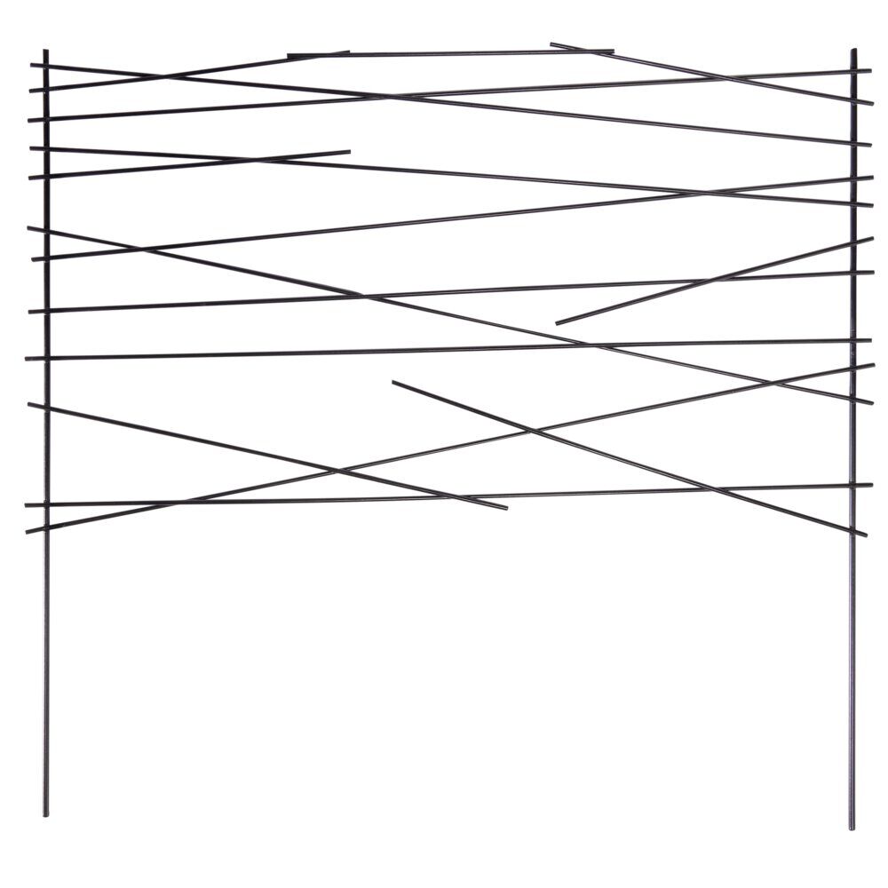 Bordure métallique noire