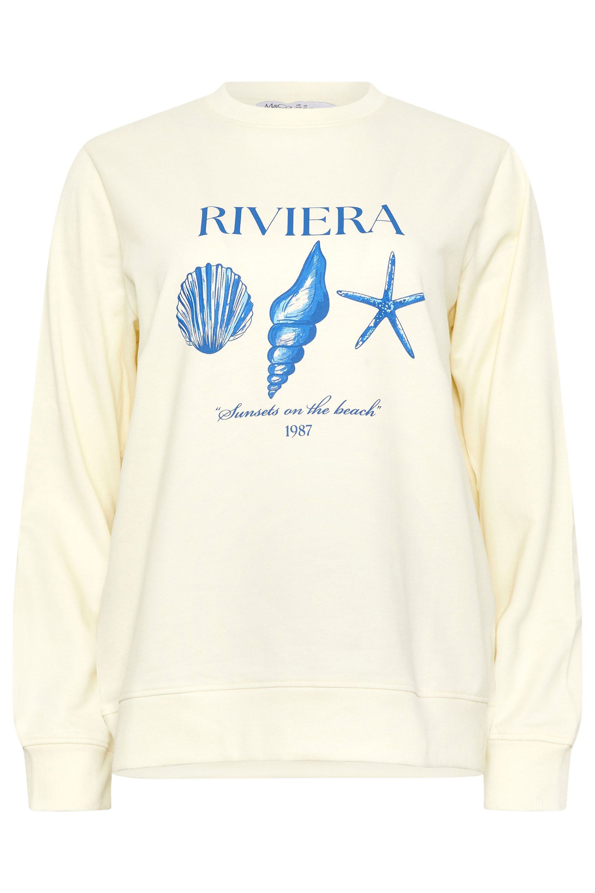 M&Co Riviera' Print Sweatshirt
