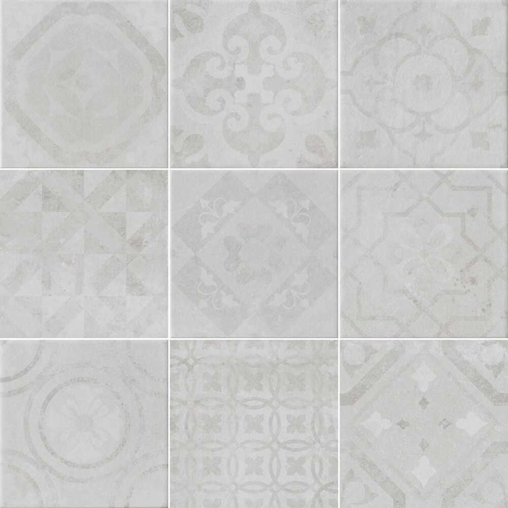 FLIS APERO LYSGRÅ MIX 20X20CM 1,42M²/PK