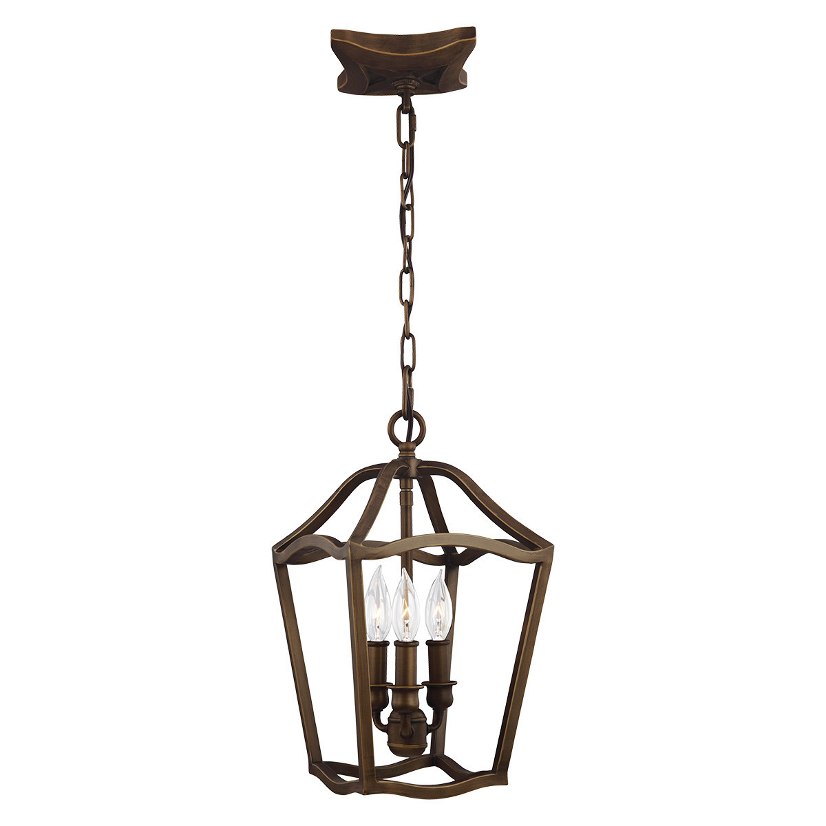 Lampa wisząca postarzany mosiądz Yarmouth 3xE14x60W Feiss