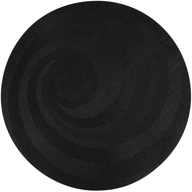 Set de table rond tressé noir Ø36cm