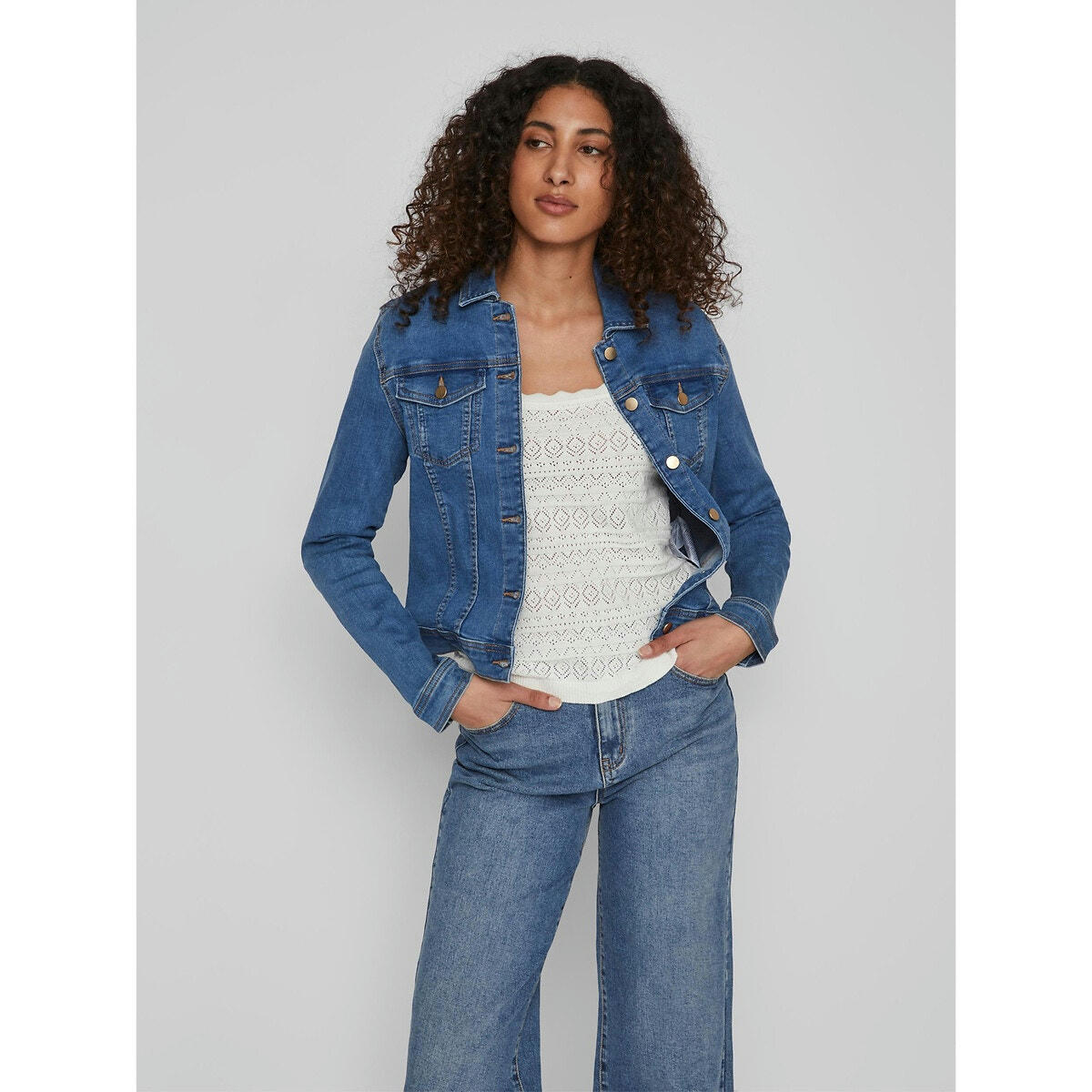 Veste courte en jean