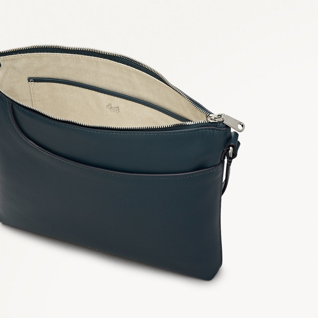 Pockets - Large Ziptop North-South Cross Body Bag