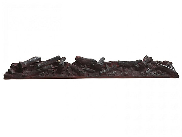 Cheminée décorative avec flamme simulée et bûches
