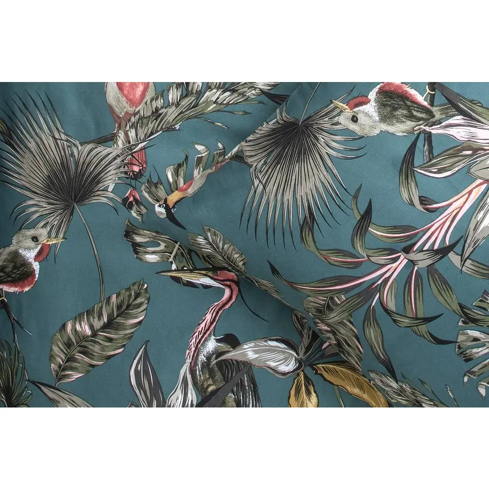 Dekbedovertrek Sophia bloemen - blauw - 140x200/220 cm