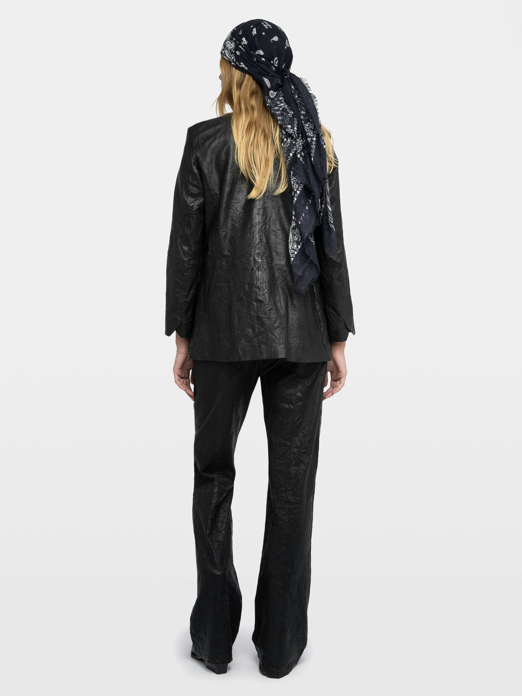 Veste Visko Cuir Froissé