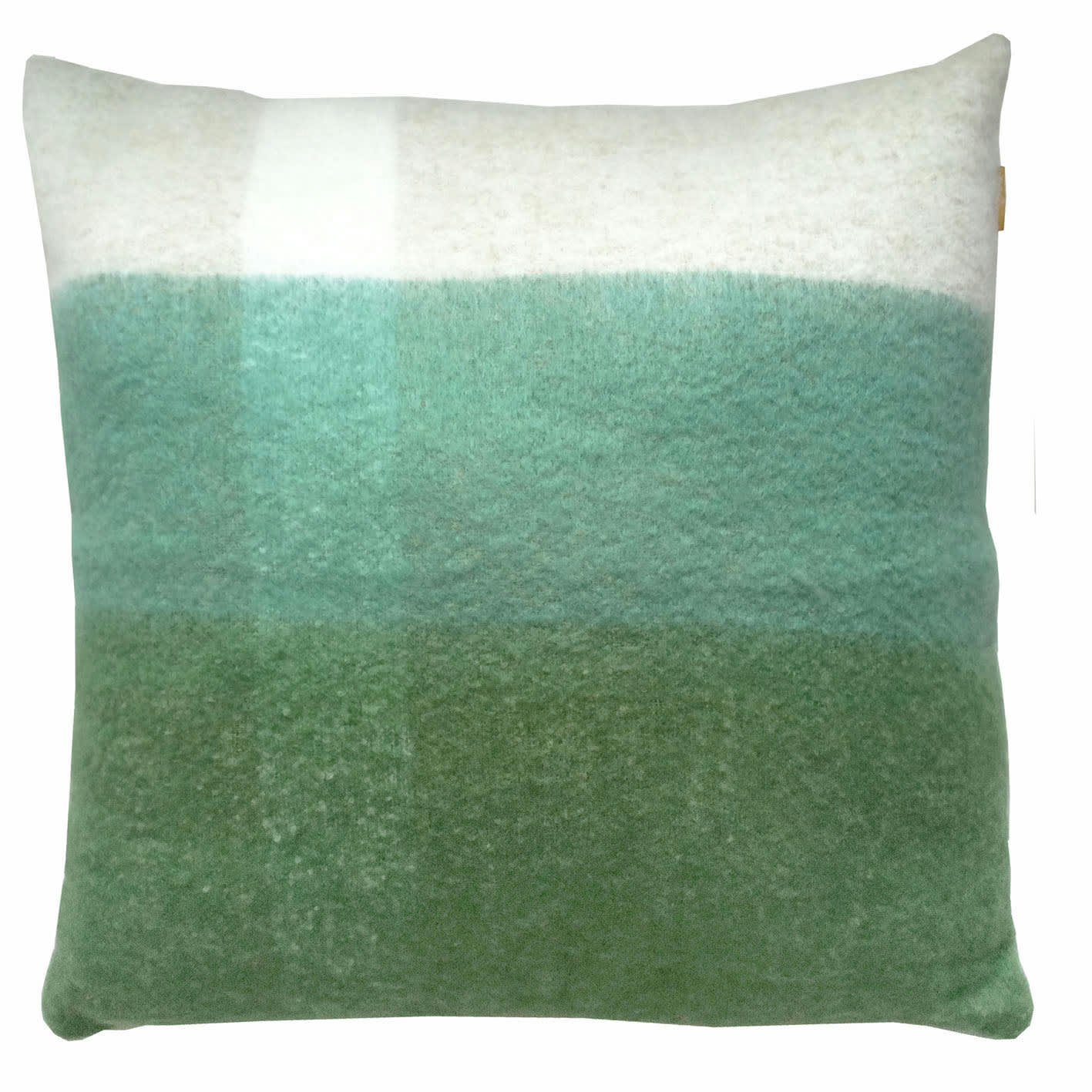 MOHAIR - Coussin vert pois 60x60