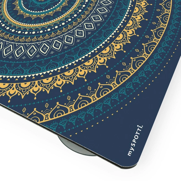 Mini-Spritzschutz »Mandala blue«, Aluverbund, Orientalisches design